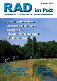 Fahrradzeitschrift Für Duisburg, Gladbeck, Mülheim - beim ADFC