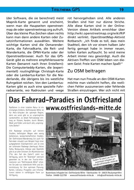 Fahrradzeitschrift Für Duisburg, Gladbeck, Mülheim - beim ADFC