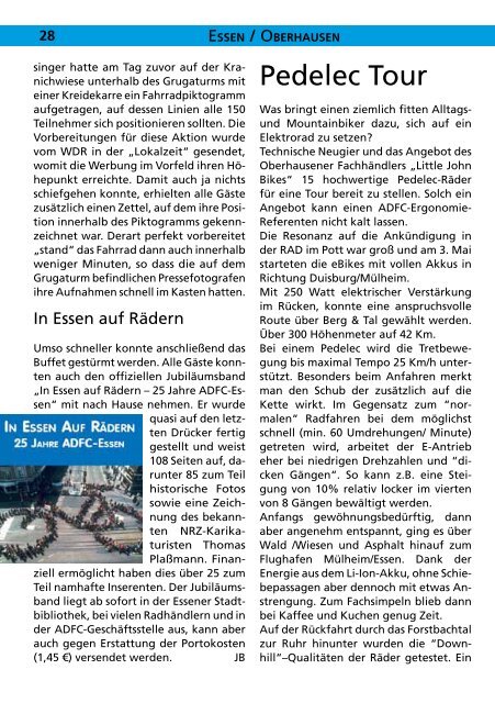 Fahrradzeitschrift Für Duisburg, Gladbeck, Mülheim - beim ADFC