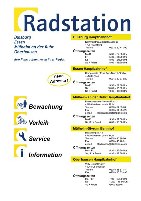 Fahrradzeitschrift Für Duisburg, Gladbeck, Mülheim - beim ADFC