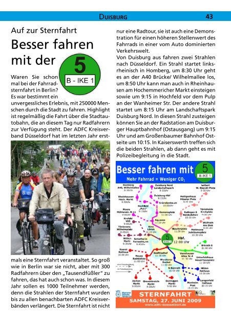 Fahrradzeitschrift Für Duisburg, Gladbeck, Mülheim - beim ADFC