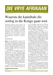 Waarom die kannibale die oorlog in die Kongo gaan wen - FAK