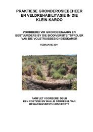 praktiese gronderosiebeheer en veldrehabilitasie in die klein-karoo