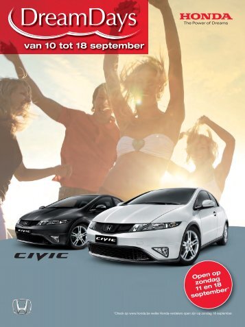 van 10 tot 18 september - Honda