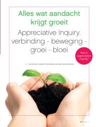 Alles wat aandacht krijgt groeit Appreciative Inquiry ... - Itineris Advies