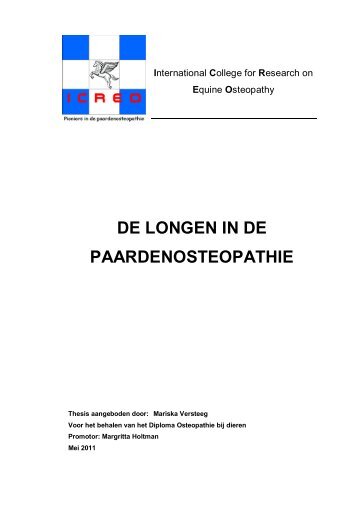 De longen in de paardenosteopathie - Paard en Bewegen