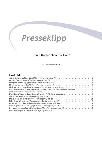 Presseklipp - Opoint