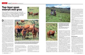 Top-boer gaan vooruit met gras - Voermol