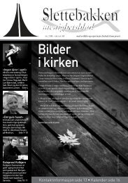 Bilder i kirken - Slettebakken Kirke