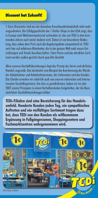 TEDi - Expansionsbroschuere