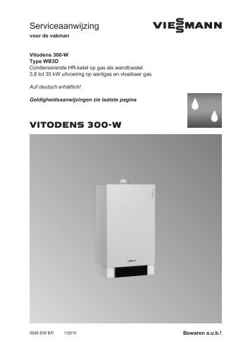 Onderhouds-handleiding Vitodens 300-W5.6 MB - Viessmann