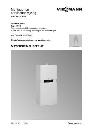 Montage -en onderhouds-handleiding Vitodens 333-F ... - Viessmann