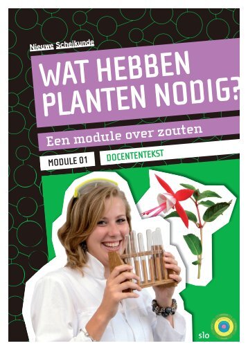 Docententekst 'Wat hebben planten nodig?' - Nieuwe scheikunde