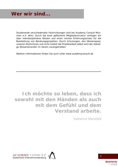 Aktuelles - Academy Consult München e.V.