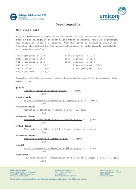 download - Schöne Edelmetaal BV.