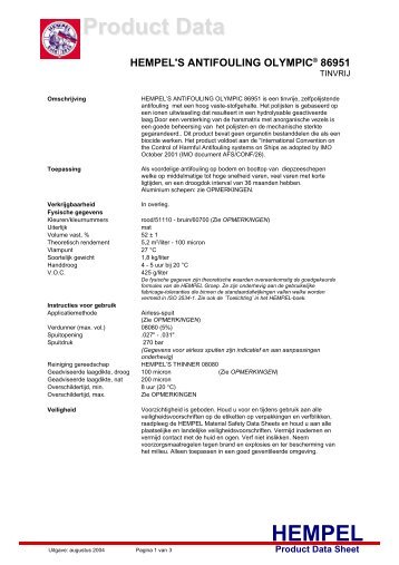 Productblad - Schipverven.nl