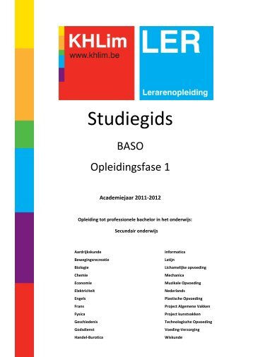 Studiegids - KHLim