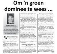 Om 'n groen dominee te wees ... - Bybel-Media