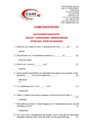 memo gr7 sure en basisse.pdf - CAMI EDUCATION