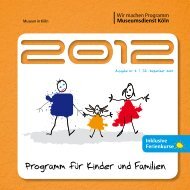 Programm für Kinder und Familien - Museen in Köln