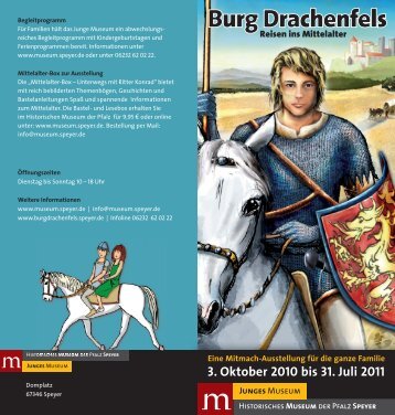 Broschüre Burg Drachenfels - Historisches Museum der Pfalz Speyer