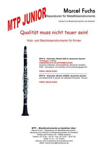 mtp - junior instrumente - Musik Fuchs