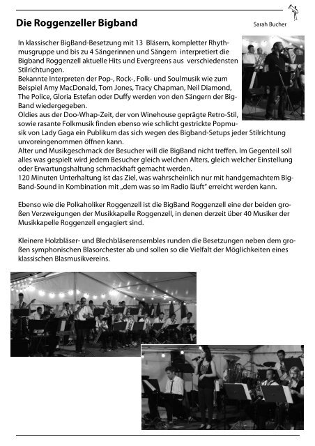 Die Roggenzeller Bigband - Musikkapelle Roggenzell