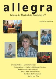 allegra - Musikschule Geretsried