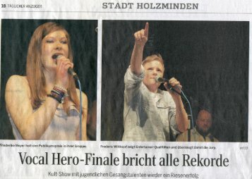 Vocal Hero Final TAH - Musikschule Holzminden e.V.