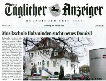neues Domizil - Musikschule Holzminden e.V.
