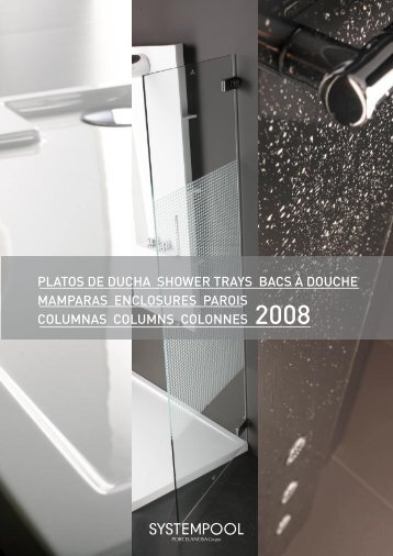 platos de ducha shower trays bacs à douche mamparas enclosures ...