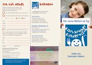 Flyer Karlsruher Kindertisch - movento