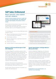 SAP Sales OnDemand - movento
