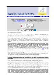 Banken-Times SPEZIAL BANKSTEUERUNG/CONTROLLING März ...