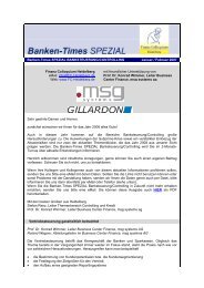 Banken-Times SPEZIAL BANKSTEUERUNG/CONTROLLING ...