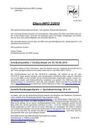 Eltern-INFO 2/2010 - MSG Landau