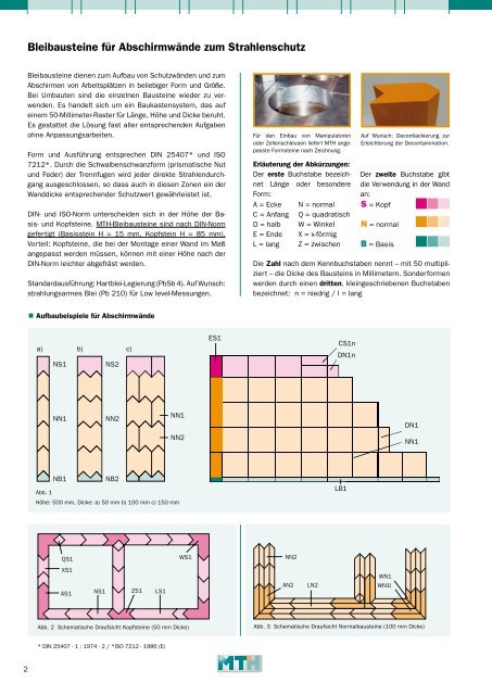 Bleibausteine (Prospekt) - Mth-metall-technik.de