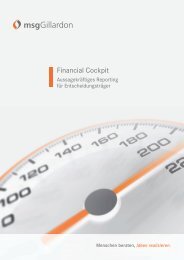 Financial Cockpit - msgGillardon AG