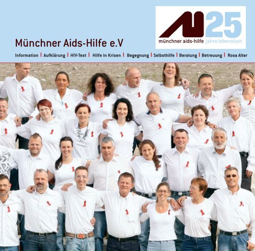 Festtagsbroschüre "25 Jahre Münchner Aids-Hilfe"