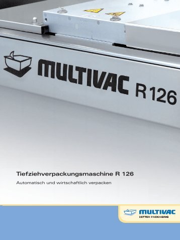 Tiefziehverpackungsmaschine R 126 - Multivac