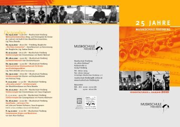 25 JAHRE - Musikschule Friedberg