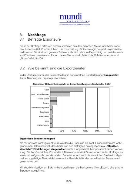 PDF Bericht Markstudie Exportberatung - Mundi Consulting