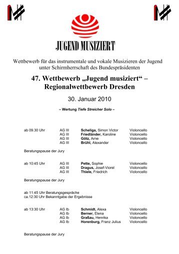 Jugend musiziert - Musikschule Sächsische Schweiz e. V.