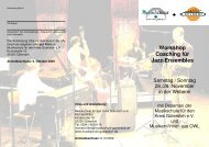 Workshop Coaching für Jazz-Ensembles - Musikschule für den Kreis ...