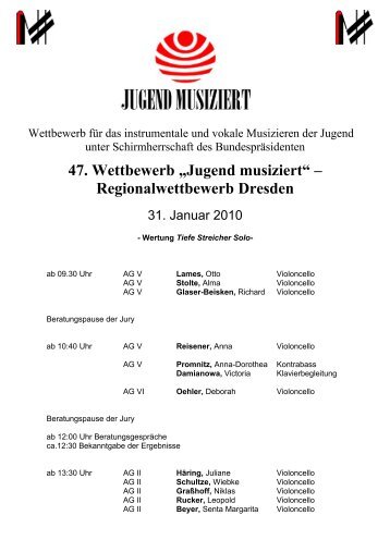 Jugend musiziert - Musikschule Sächsische Schweiz e. V.