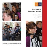 8. Steinfurter Akkordeonseminar www.musikschule-steinfurt.de