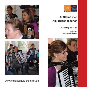 8. Steinfurter Akkordeonseminar www.musikschule-steinfurt.de