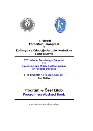 Program ve Özet Kitabı - Turkiye Parazitoloji Dernegi