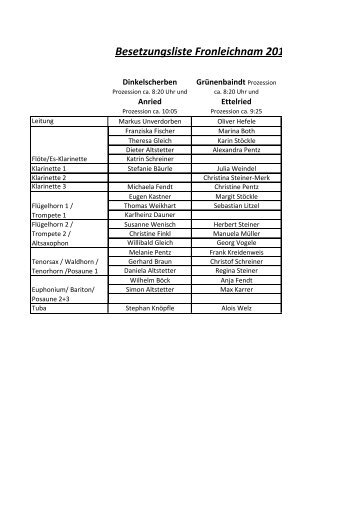 Besetzungsliste Fronleichnam 2010 - Musikvereinigung ...