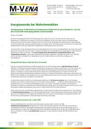 Energiewende bei Wohnimmobilien - M-Vena